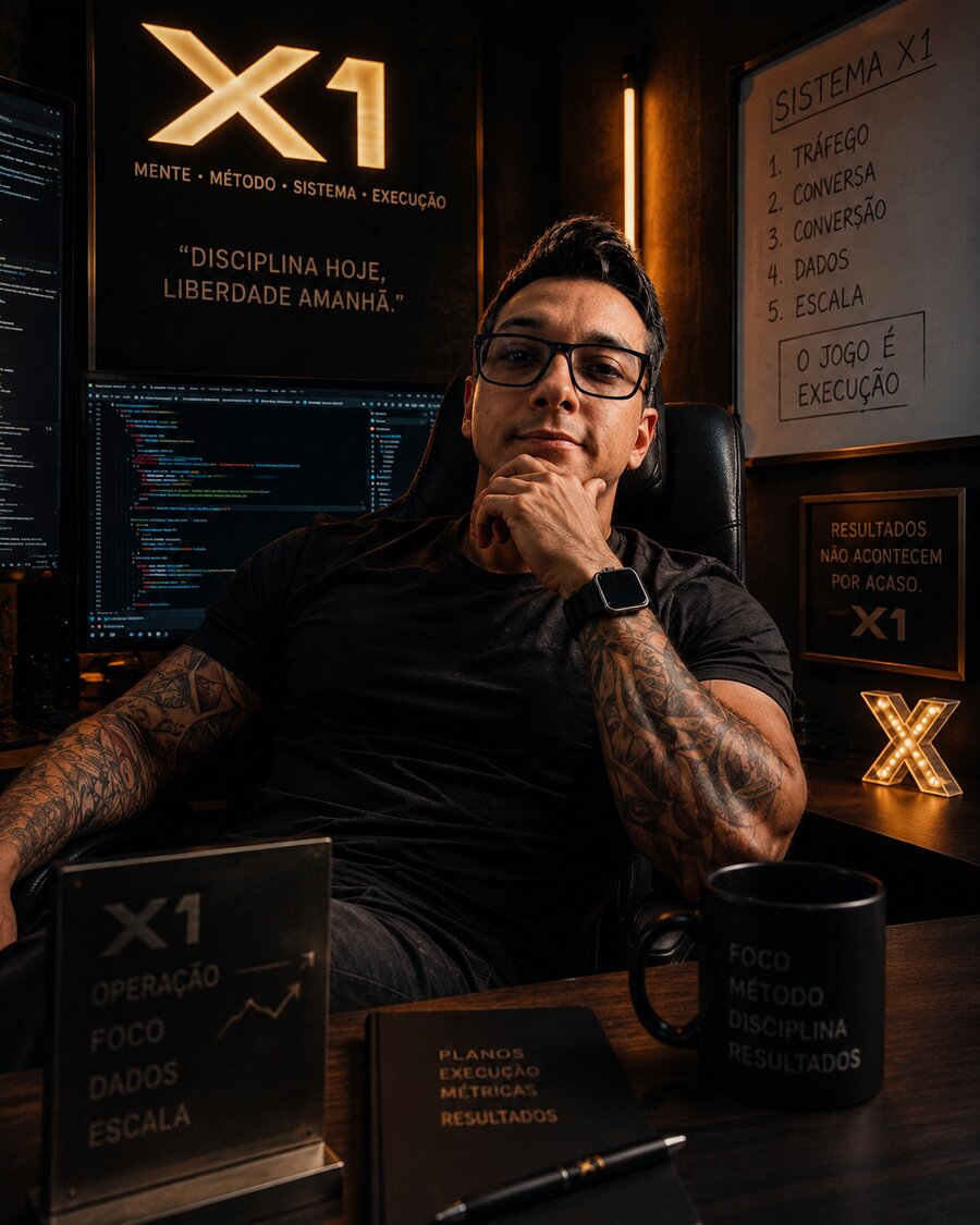 Renato Azevedo na mesa de operação do X1